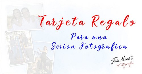 Tarjeta regalo para una sesión fotográfica